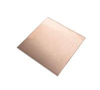 Leluo 99.9% Purity Copper Metal Plate Thickness 0.25mm 0.3mm 0.4mm 0.5mm 0.6mm 0.8mm 1mm 2mm 3mm 4mm 5mm DIY(4x50x50mm)