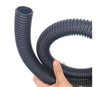 Leluo Car Household Vacuum Cleaner Thread Hose Flexible Replacement Vacuum Tube Bellows Straws Soft Pipe Inner 35mm Outer 42mm Flexibility(Black,5 Meter)