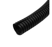 Leluo Flexible Black Open PP Insulated Corrugated Pipe Sleeve for Wire Hose Threading 7.5mm to 34.5mm Flexibility(AD 28.5mm x ID 23mm 10 Meter)