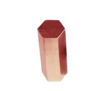Leluo Hexagonal Copper Rod T2 Hex Copper Stick Purple Bronze Red Copper Square Bar 8mm to 36mm Size DIY(10mm x 500mm)