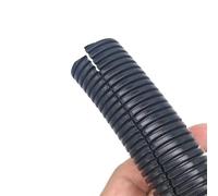 Leluo PP Corrugated Hose Conduit Insulation Wire Harness Casing Protective Cable Line Black Plastic Threading Hose Flexibility(OD10mm x 100meter)
