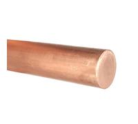 Leluo T2 Copper Round Rod Bar 12mm to 80mm for Grounding Application and Research on Heat Conduction Electromagnetic Induction DIY(15x50mm)