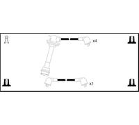 Lemark Ignition Leads Durable Compatible With Toyota Corolla 1984-1987 HOES471 73614
