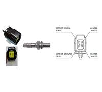 Lemark Oxygen Sensor 590 mm Direct Fit Compatible With Mazda MX-3 AZ-3 Presso 1992-1994 LLB711 64740