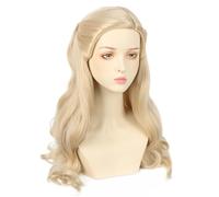 LeMarnia Blonde Wicked Witch Wig Long Curly Wig Halloween Party Cosplay Costume Wigs