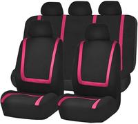 LEMAS Car Seat Cover Sets for Hyundai Tucson 2000 2001 2002 2003, 5 Seats Full Surround Seat Protector Comfortable and Breathable Interior Accessories,A-Rose Red