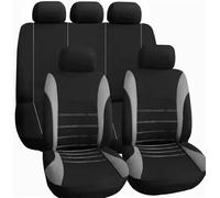 LEMAS Car Seat Cover Sets for Opel Vauxhall Corsa 5-Door F E D C B A 2020 2021 2022 2023 2024 2025, 5 Seats Full Surround Seat Protector Comfortable and Breathable Interior Accessories,C-Grey