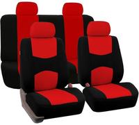 LEMAS Car Seat Cover Sets for toyota Aygo 2012-2016 2017 2018 2019 2020 2021 2022 2023 2024 2025, 5 Seats Full Surround Seat Protector Comfortable and Breathable Interior Accessories,A-Red