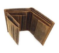 Lemasi Hunterleder Best Value Edition Wallet Portrait Format with RFID Protection - 7 Card Slots, 4 Slip Pockets, Coin Compartment with Press Stud Fastening, Double Stitching, 2 Note Compartments