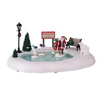 Lemax Christmas Village North Pole Skating Rink Battery Operated (4.5V) - 14837