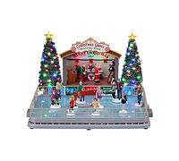 Lemax Christmas Village Christmas Grove Skating Rink Battery Operated Led -14870