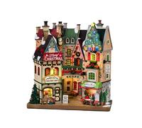 Lemax Facades Tis the Season Shops in Multicolor, Size 28cm | Charlies