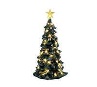 Lemax Snowy Christmas Tree, Clear Light, Battery-Operated(4.5V), Lighted Trees, #54526