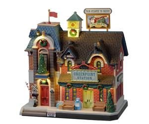 Lemax 25866-UK Caddington Village Lighted Building: Greenpoint Railroad Station
