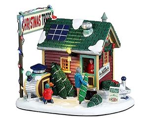 Lemax 25901 Vail Village Lighted Building: Tiny House Tree Lot