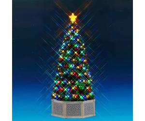 Lemax 39cm Musical Tree Christmas Village Scene - Multicoloured - 54580