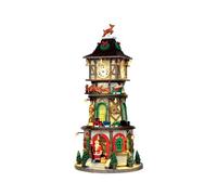 Lemax Christmas Clock Tower, With 4.5V Adaptor