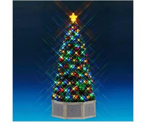 Lemax 54580 Musical Christmas Tree 39cm LED Light Up Xmas Village Decoration