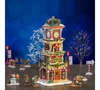 LEMAX 56673 The Village Square Clock Tower, IN DAPTOR 74254, 550 mA (WHITE)