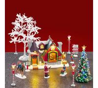 LEMAX 56674 Santa's Snack Shack Set, IN DAPTOR 74254, 550 mA (WHITE)