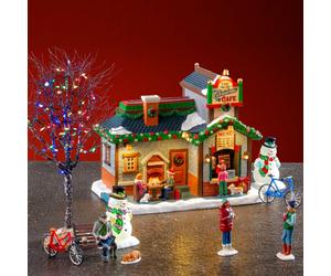 LEMAX 56675 The Christmas Cafe Set, IN DAPTOR 74254, 550 mA (WHITE)