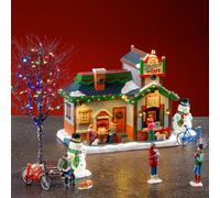 LEMAX 56675 The Christmas Cafe Set, IN DAPTOR 74254, 550 mA (WHITE)
