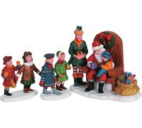 Lemax Christmas Village Visiting Santa Set Of 3 - 62276