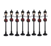 Lemax Christmas Village Gas Lantern Street Lamp Set of 8 Battery Operated (4.5V) - 64500