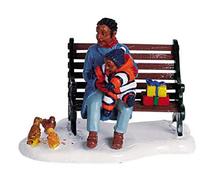 Lemax At The Park African American Family Figurine Blue