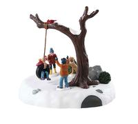 Lemax Battery Operated Christmas Festive Figurine - Tire Swing Twirl