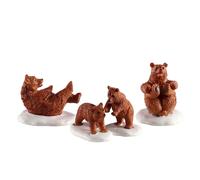 Lemax Bear Family Snow Day Figurine Vail Village Christmas 02943
