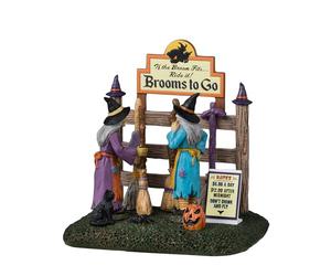 Lemax Brooms To Go #43702 - Resin Table Accent Sculpture