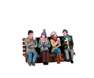 LEMAX Build your village cafe with friends on a bench 5.5x8.5x4