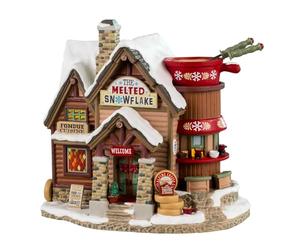 LEMAX Building Illuminated LED Snowflake Melted Porcelain H17,7 x 18.5 x 12.3 cm