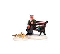 Lemax Christmas Village Feeding Pigeons Set Of 2-42905