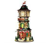 Lemax Christmas Clock Tower, With 4.5V Adaptor