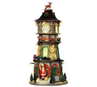 Lemax Christmas Clock Tower, With 4.5V Adaptor