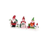 Lemax - Christmas Garden Gnomes- Set Of 3