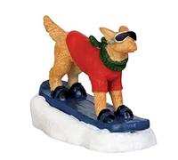 Lemax Christmas - Snowboarding Dog - 42222 **NEW FOR 2014**