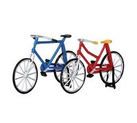 Lemax Christmas Village Accessory Bicycles - Resin - Red - Set of 2