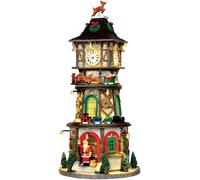 Lemax Christmas Clock Tower, With 4.5V Adaptor