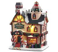 Lemax Christmas Village Christmas Supply Loft (Smoking) With 4.5V Adaptor -15741