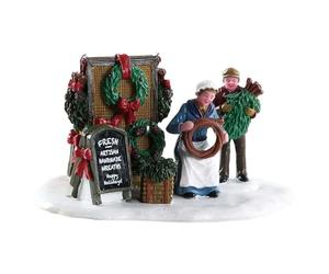 Lemax Christmas Village Handmade Wreaths - 83362