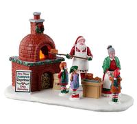 Lemax Christmas Village Market Cart Trailer Set LED Multi-Color Polyresin