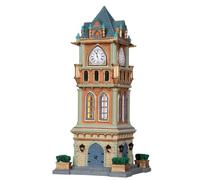 Lemax Christmas Village Municipal Clock Tower Battery Operated Led - 05007