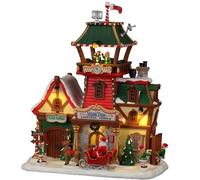 Lemax Christmas Village North Pole Control Tower Battery Operated Led -25864
