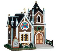 Lemax Christmas Village Pine Ridge Church Battery Operated Led - 55973
