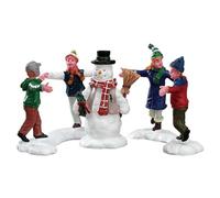 Lemax Christmas Village Ring Around The Snowman Set Of 3-52112