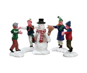 Lemax Christmas Village Ring Around The Snowman Set Of 3-52112