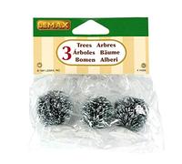 Lemax Christmas Village Round Bristle Tree Set Of 3 Mini - 14006